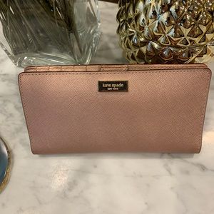 Kate Spade Rose-gold Leather Wallet